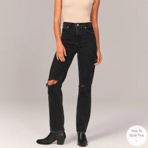 90s Ultra High Rise Straight Jeans Ambercrombie | Size 27